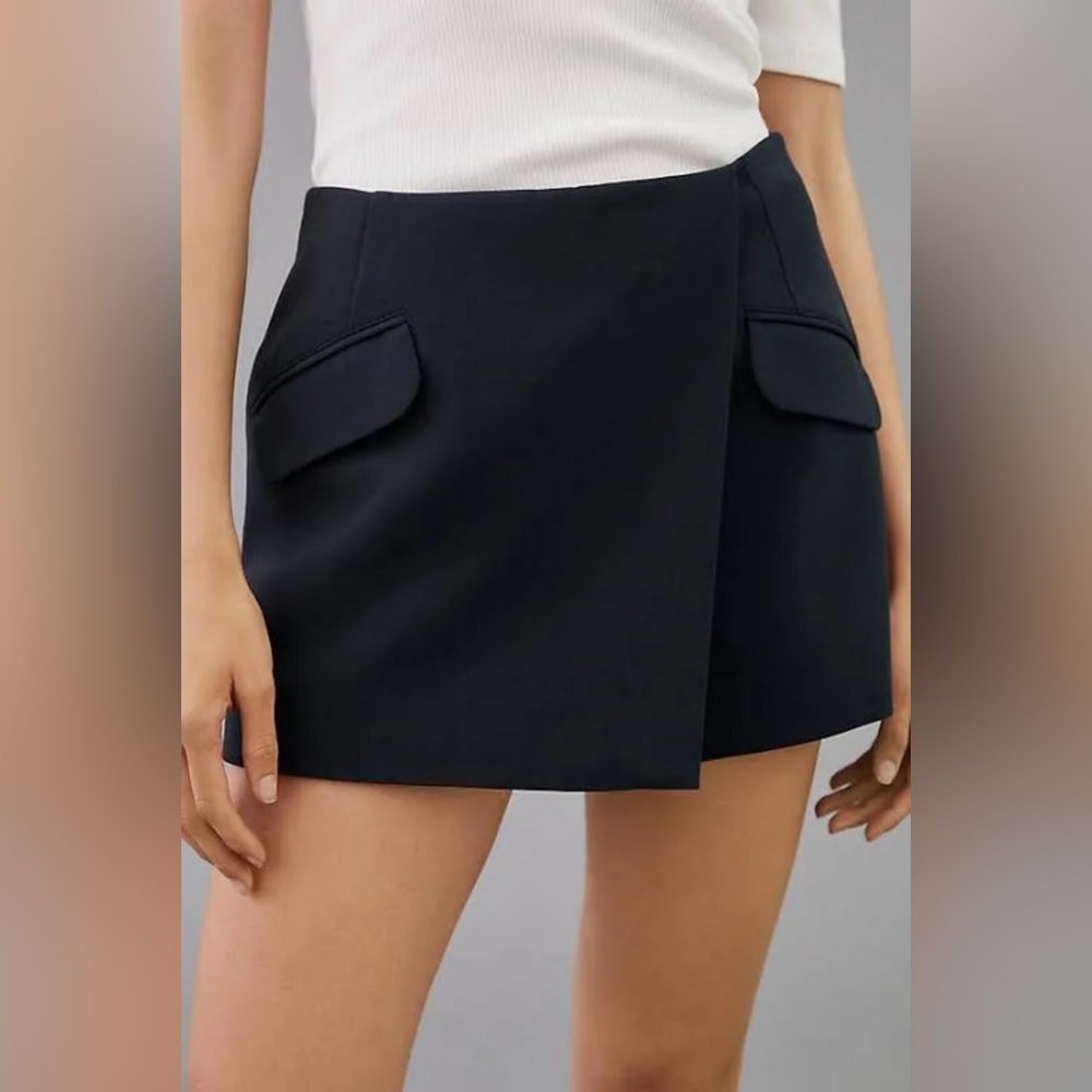 Maeve Anthropologie Navy Skort